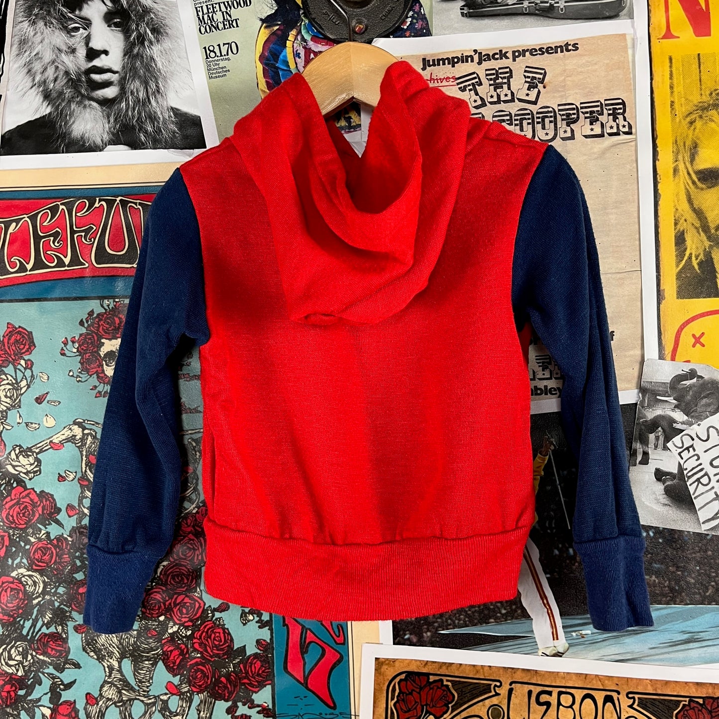 Vintage Toddler Kids 80s Volkswagen Beetle VW Baja Bug Racing Graphc Hoodie Sweatshirt Size 4T Age 3-4