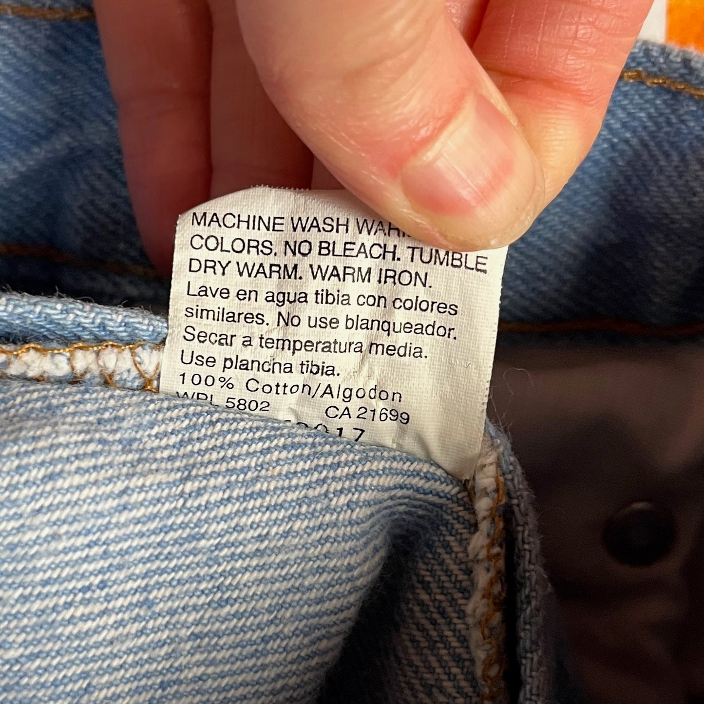 Vintage Kids 90s Blue Light Wash Faded Glory Denim Jeans 6 Slim All Cotton USA Pants