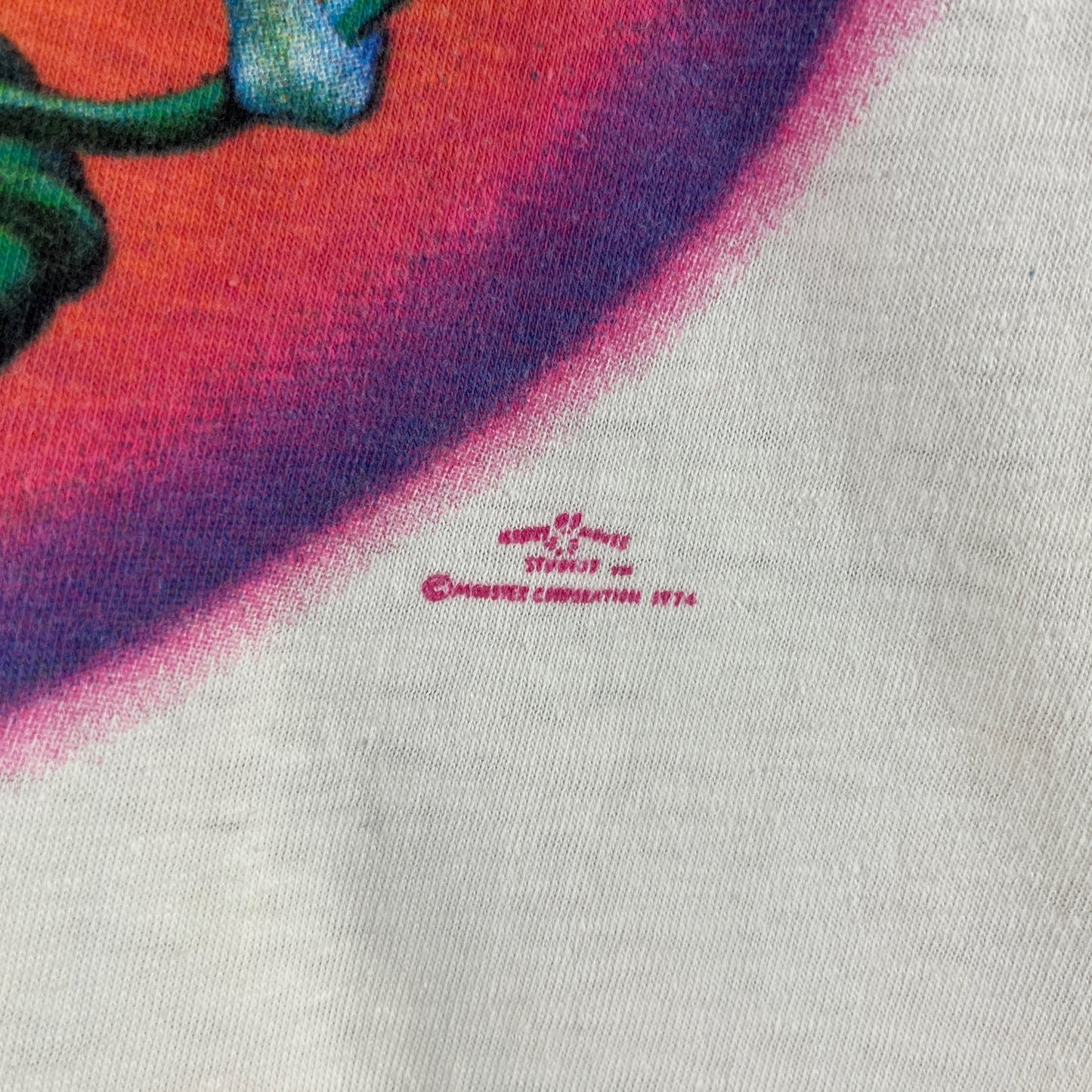 Vintage 70s Stanley Mouse Alton Kelley Flying Eye Grateful Dead Jimi Hendrix White Single Stitch Heavy All Cotton Graphic T-Shirt