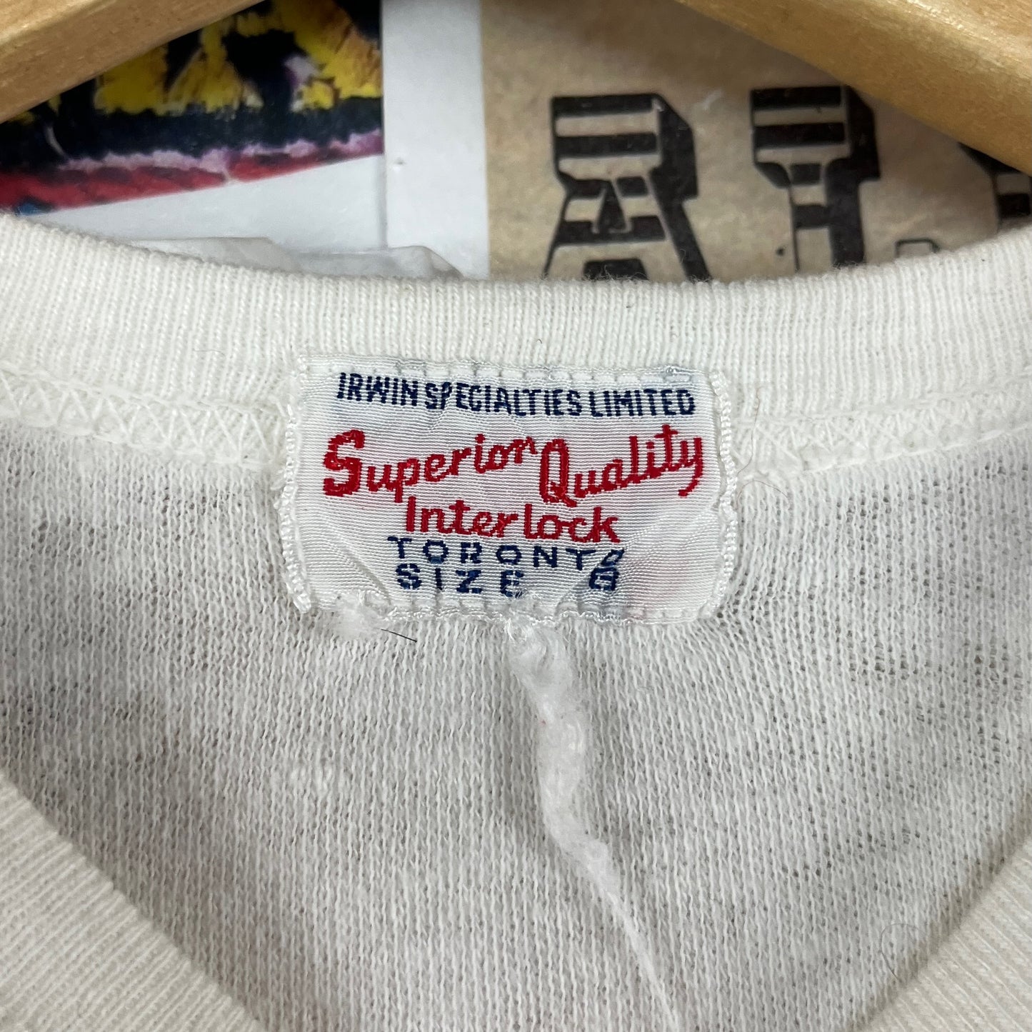 Vintage Kids 1950s-60s Jasper Park Canada Souvenir Irwin Specialties Graphic Crewneck Tee T-Shirt Size 7 Age 6-7