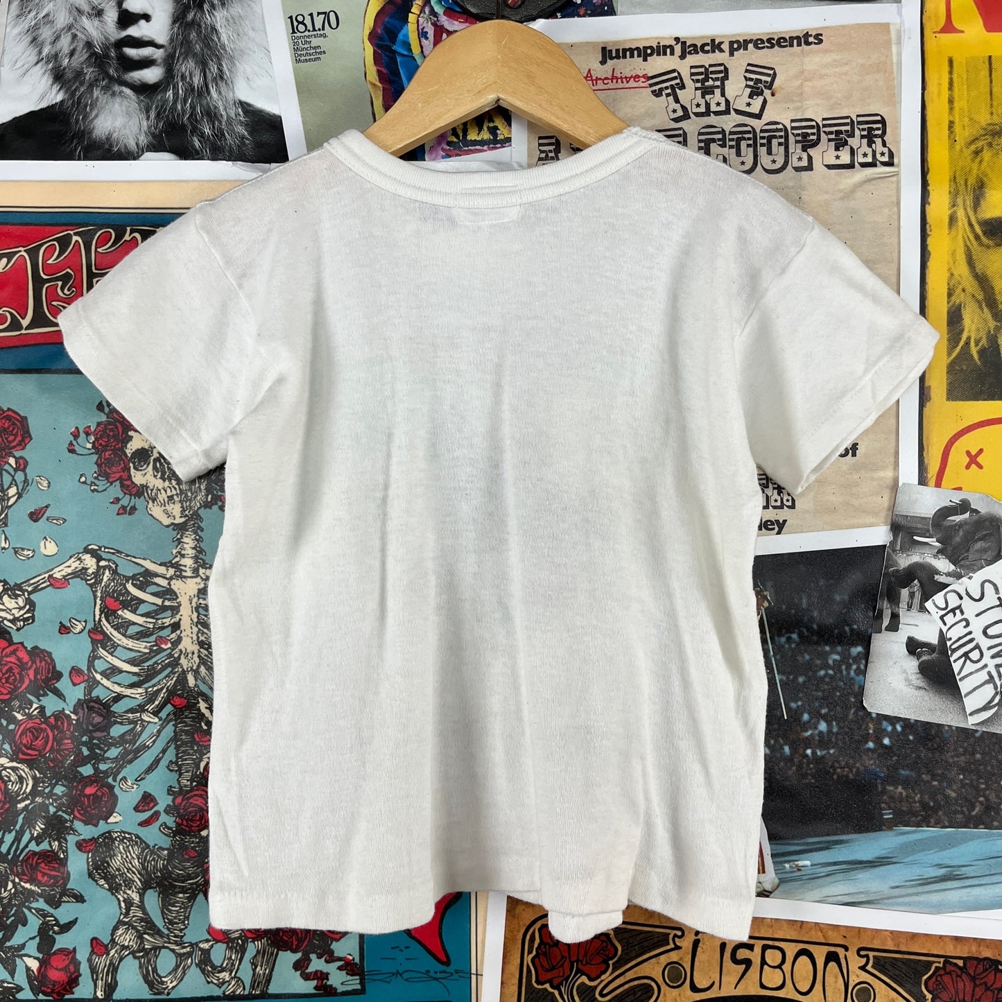 Vintage Kids 1950s-60s Jasper Park Canada Souvenir Irwin Specialties Graphic Crewneck Tee T-Shirt Size 7 Age 6-7