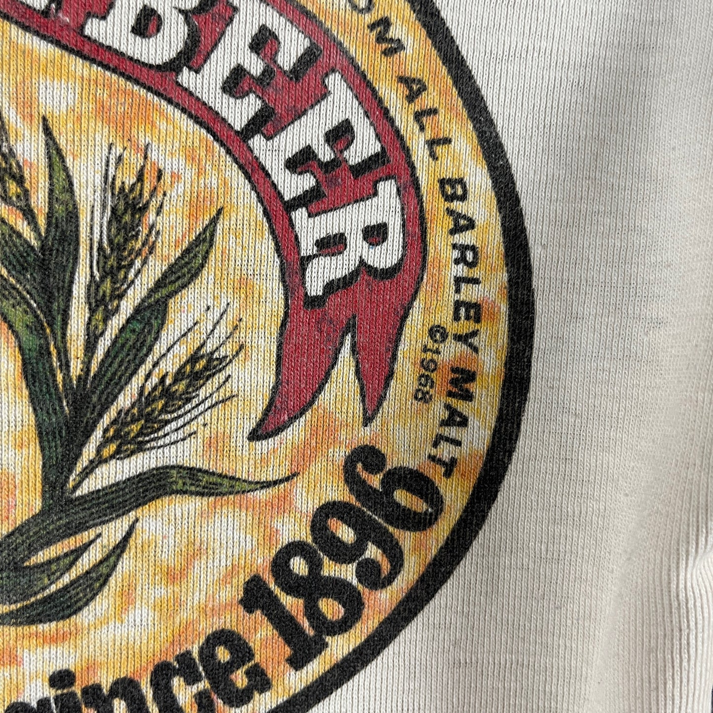 Vintage Mens 80s The Donkey Jaw Sandpoint Idaho Anchor Steam Beer Graphic Half Sleeve Henley Shirt