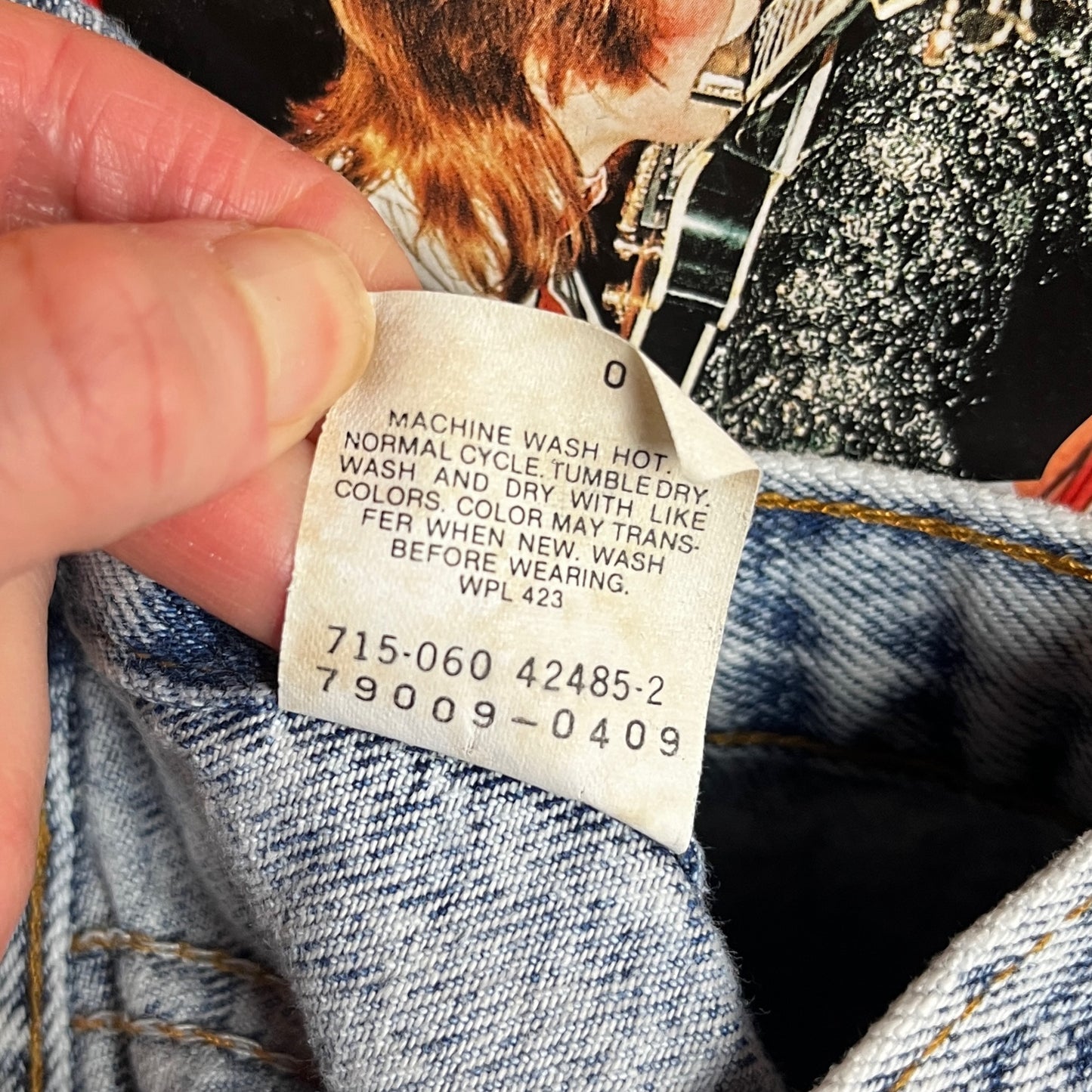 Vintage Toddler Boy Girl Kids 80s-90s Light Acid Wash Levis Orange Tab USA Denim Jean Trucker Jacket 12-18 Months