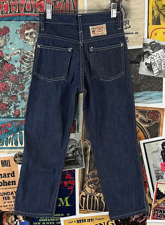 Vintage kids 50s blue indigo denim jeans by Billy the Kid.
