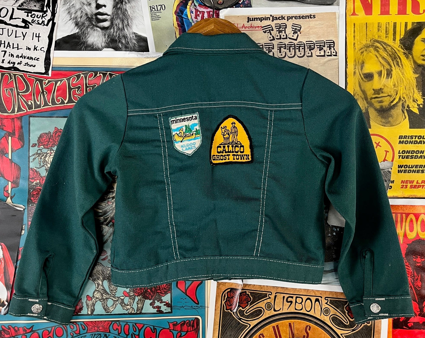Kids 70s jacket with patches