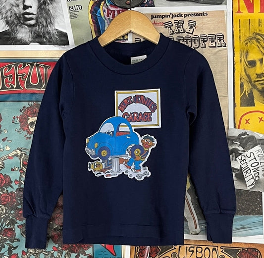 Vintage toddler kids 80s Bert and Ernie Sesame Street Muppets cartoon graphic t-shirt top.