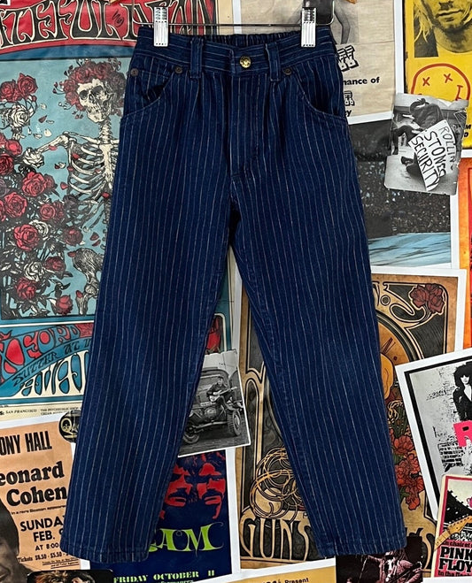 Girls vintage 80s 90s rainbow pinstripe OshKosh B'Gosh jeans 4T