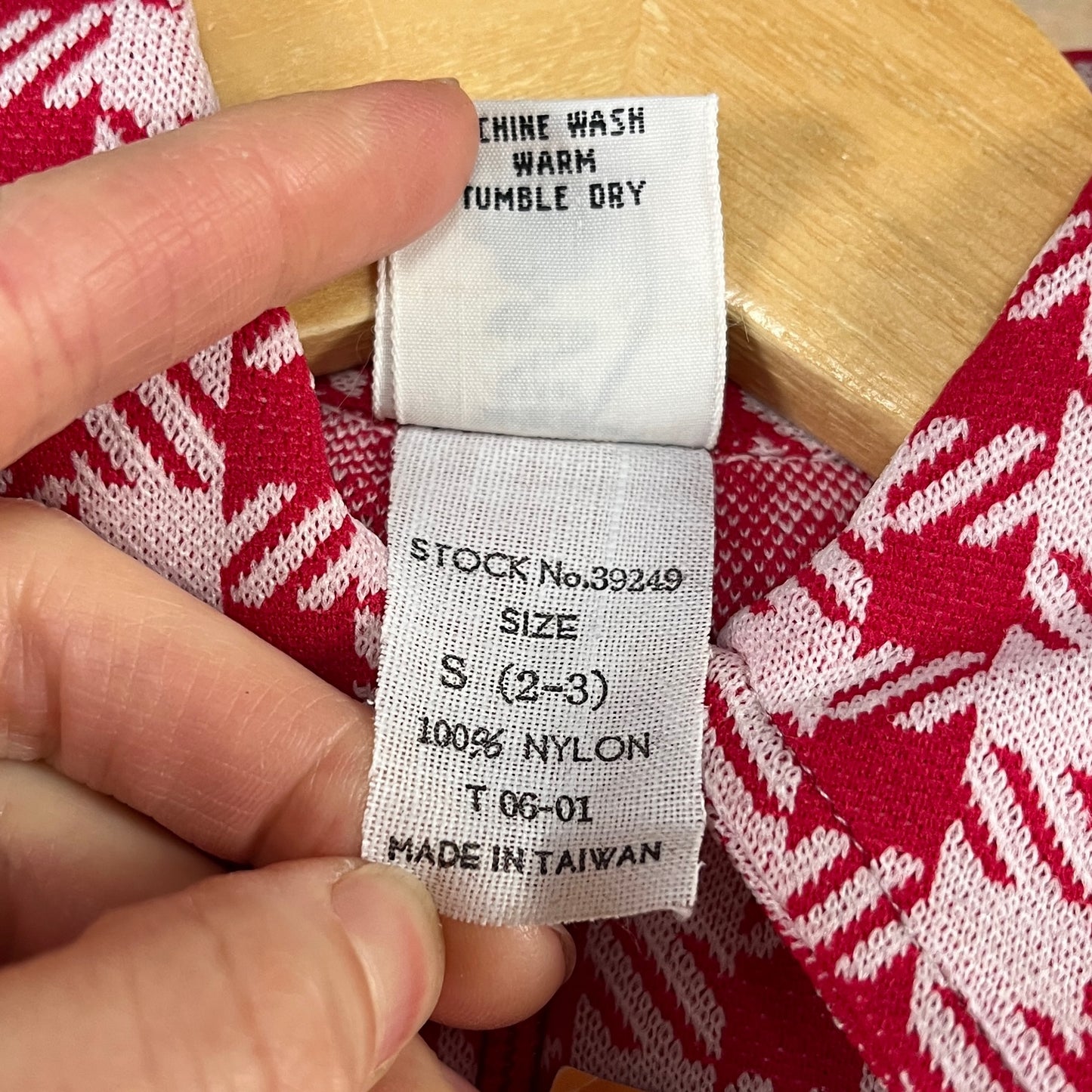 Vintage Toddler Girls Kids Retro Deadstock 70s Red White Check Plaid Sears Roebuck Swing Set Separates Long Sleeve Collared Onesie Bodysuit 2T