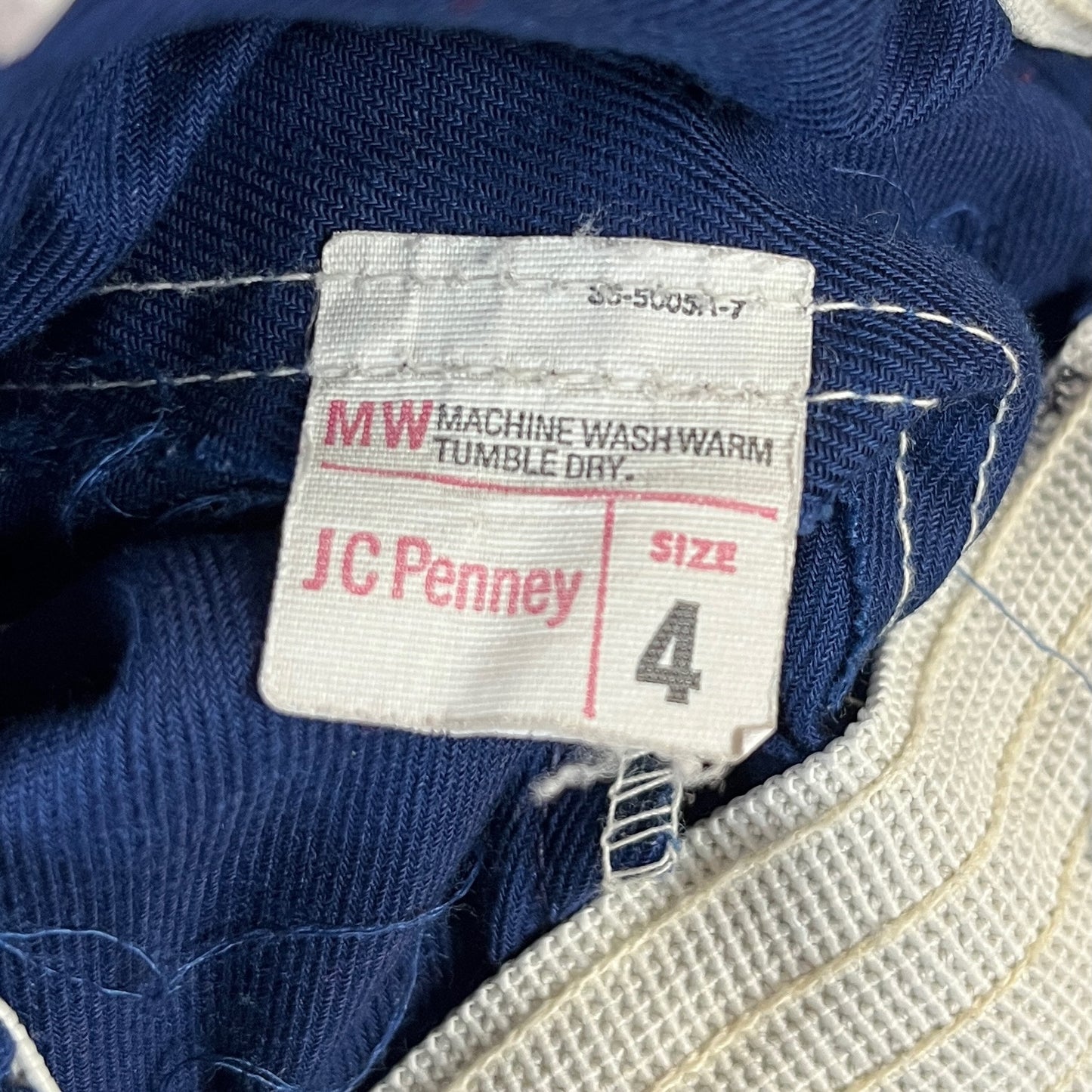 Vintage Toddler Kids 70s-80s Blue Muppets Sesame Street Big Bird Pants Ages 3-4