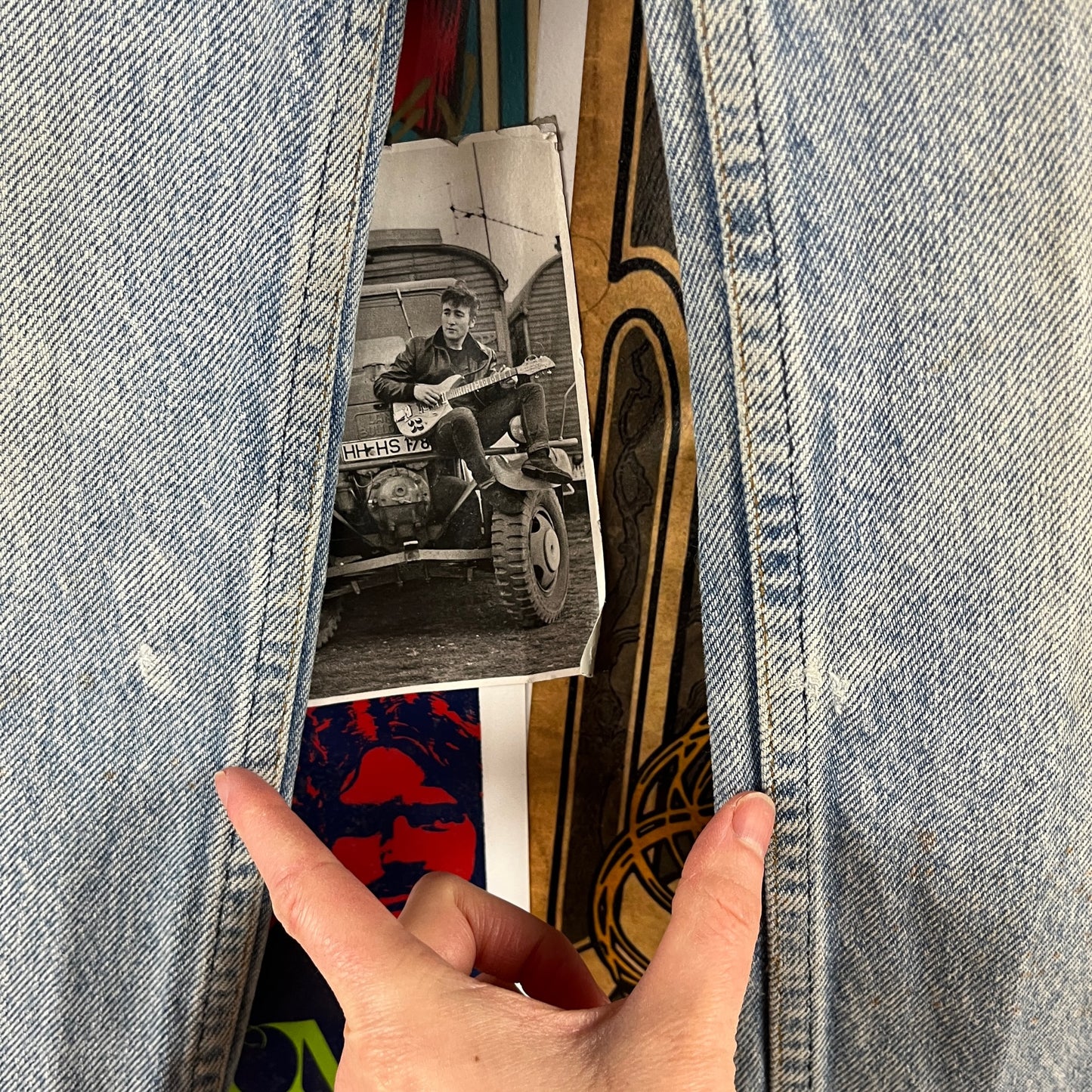 Vintage Kids 80s-90s Orange Tab Levi's Embroidered Betty Boop Denim Jeans 8 Slim
