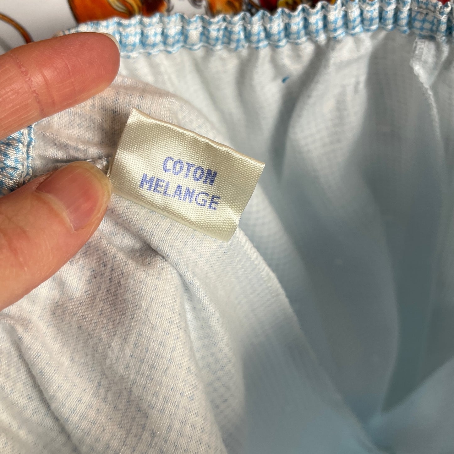 Vintage Girls Kids 70s-80s Light Blue Lingelor Ruffle Pajamas Set Ages 4-5