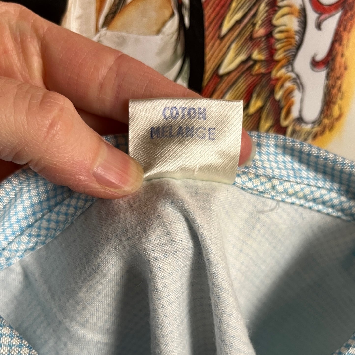 Vintage Girls Kids 70s-80s Light Blue Lingelor Ruffle Pajamas Set Ages 4-5