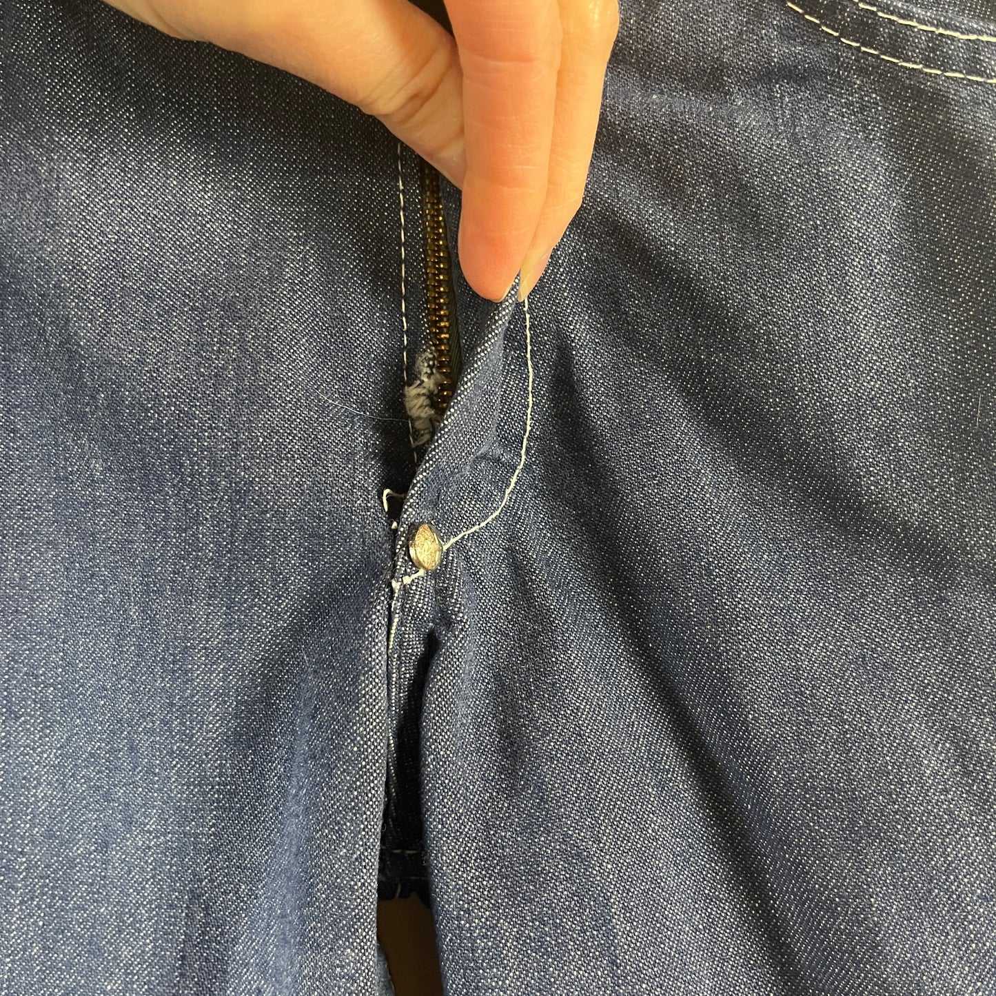 Vintage Kids 50s Indigo Blue Denim Billy the Kid Saf T Nee Texan Jeans Age 5-6