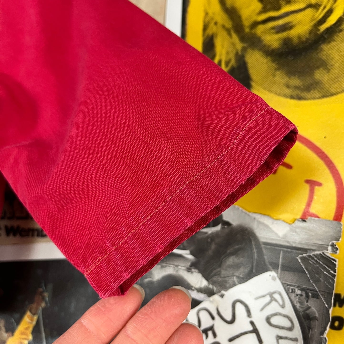 Vintage Baby Boy 50s Red Embroidered Western Jacket 9-12M