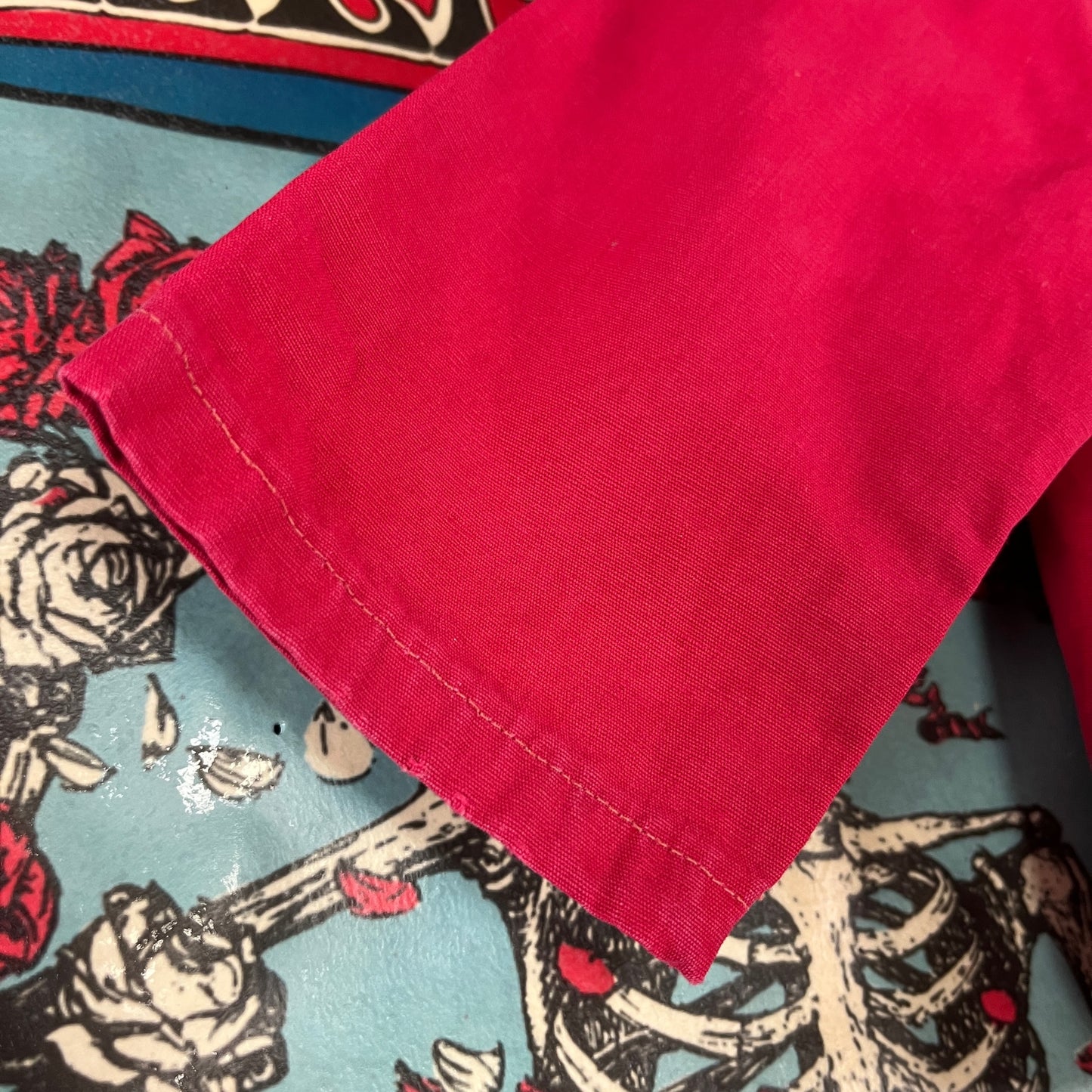 Vintage Baby Boy 50s Red Embroidered Western Jacket 9-12M