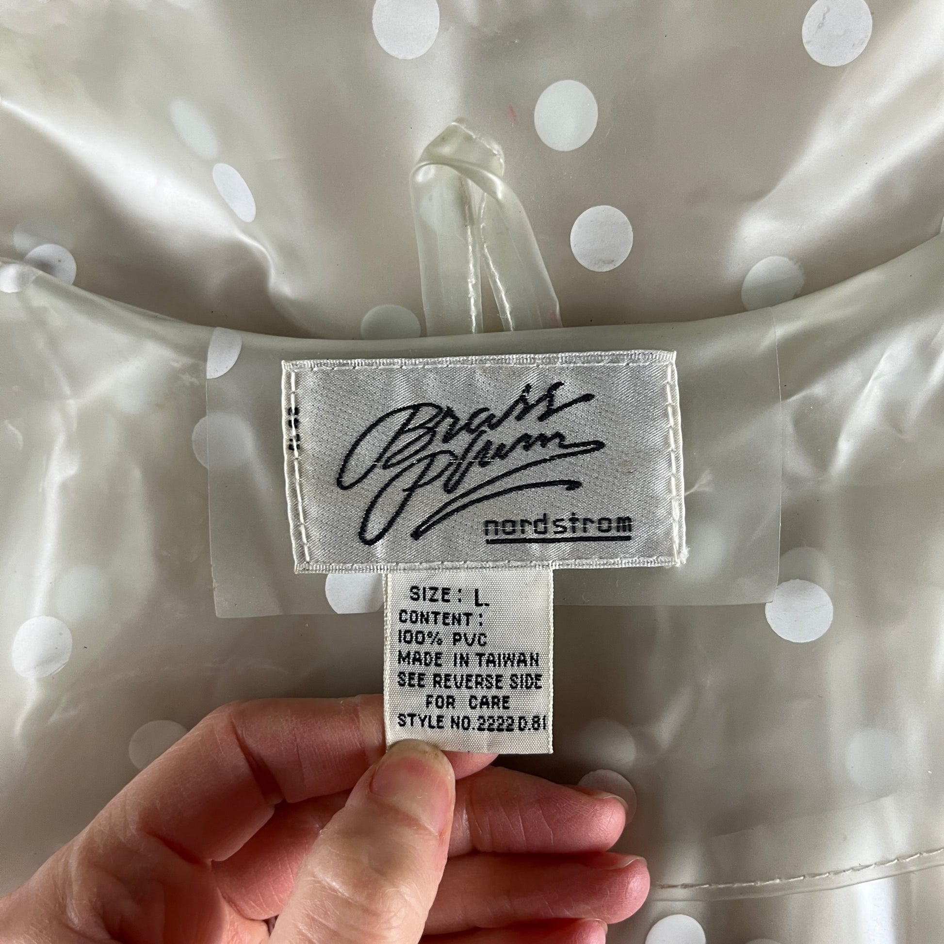 Vintage Women's 90s does 60s Brass Plum Nordstrom Translucent PVC