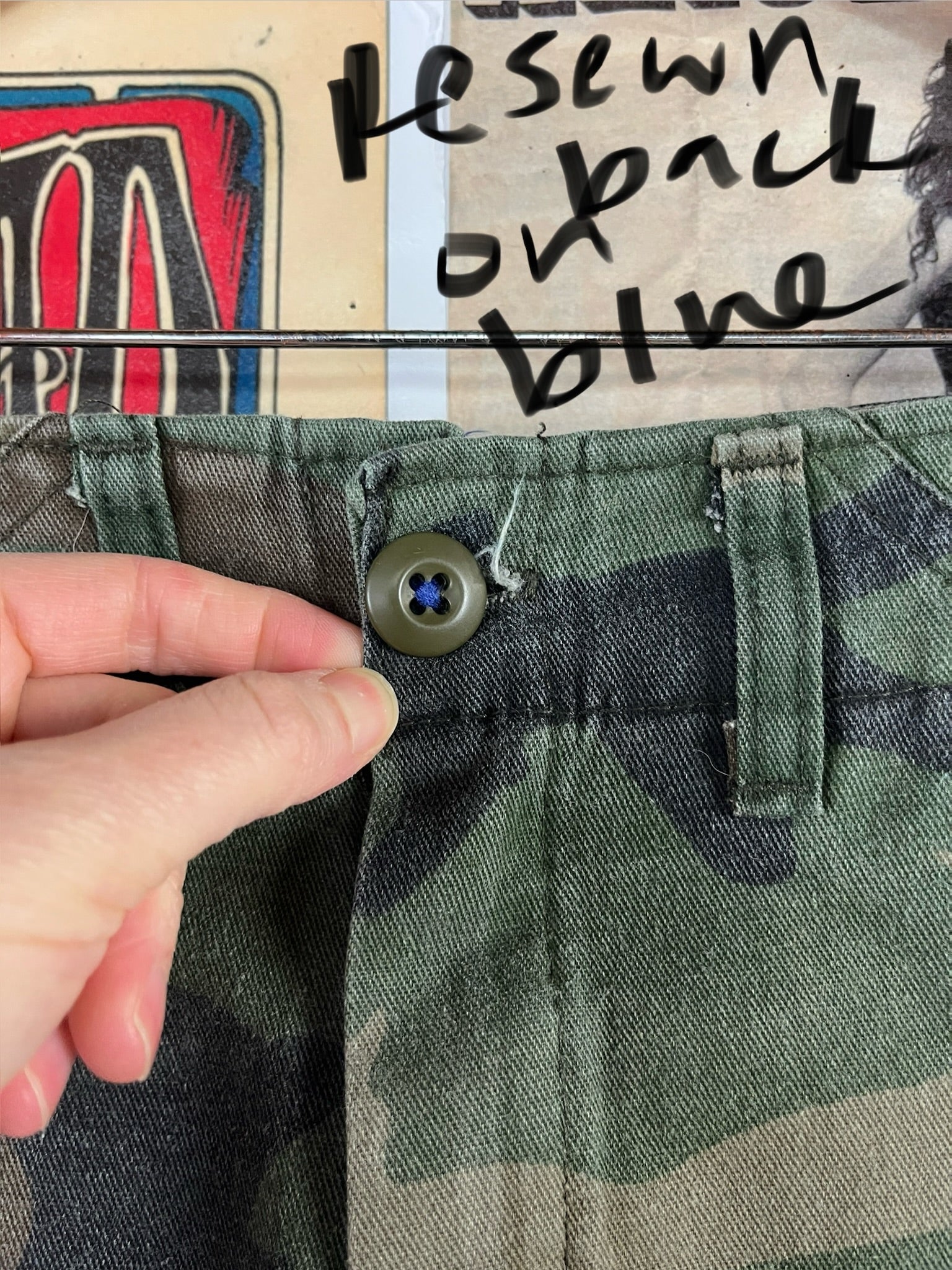 Vintage Kids 80s-90s Camouflage Print USA Military Cargo Pants Age