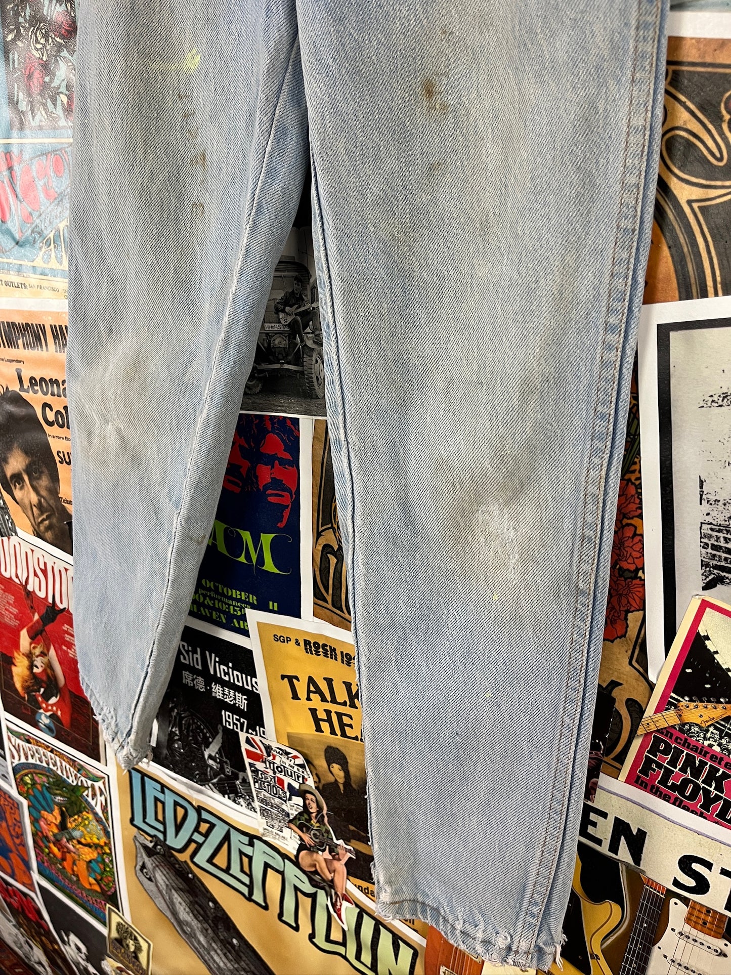 Vintage Kids Light Wash 90s Grunge Rustler Denim Jeans Ages 8-9