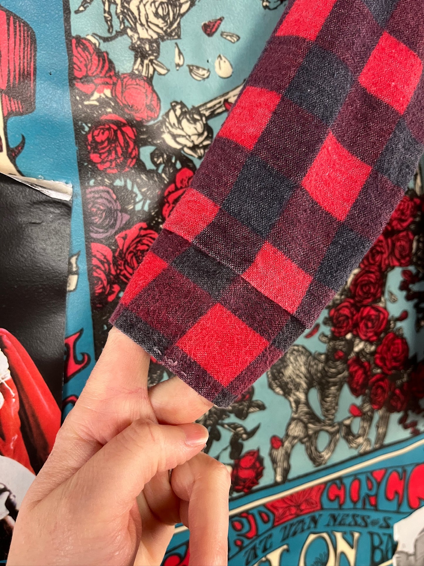 Vintage Toddler Boys 80s Red Buffalo Plaid Flannel Shirt 4T