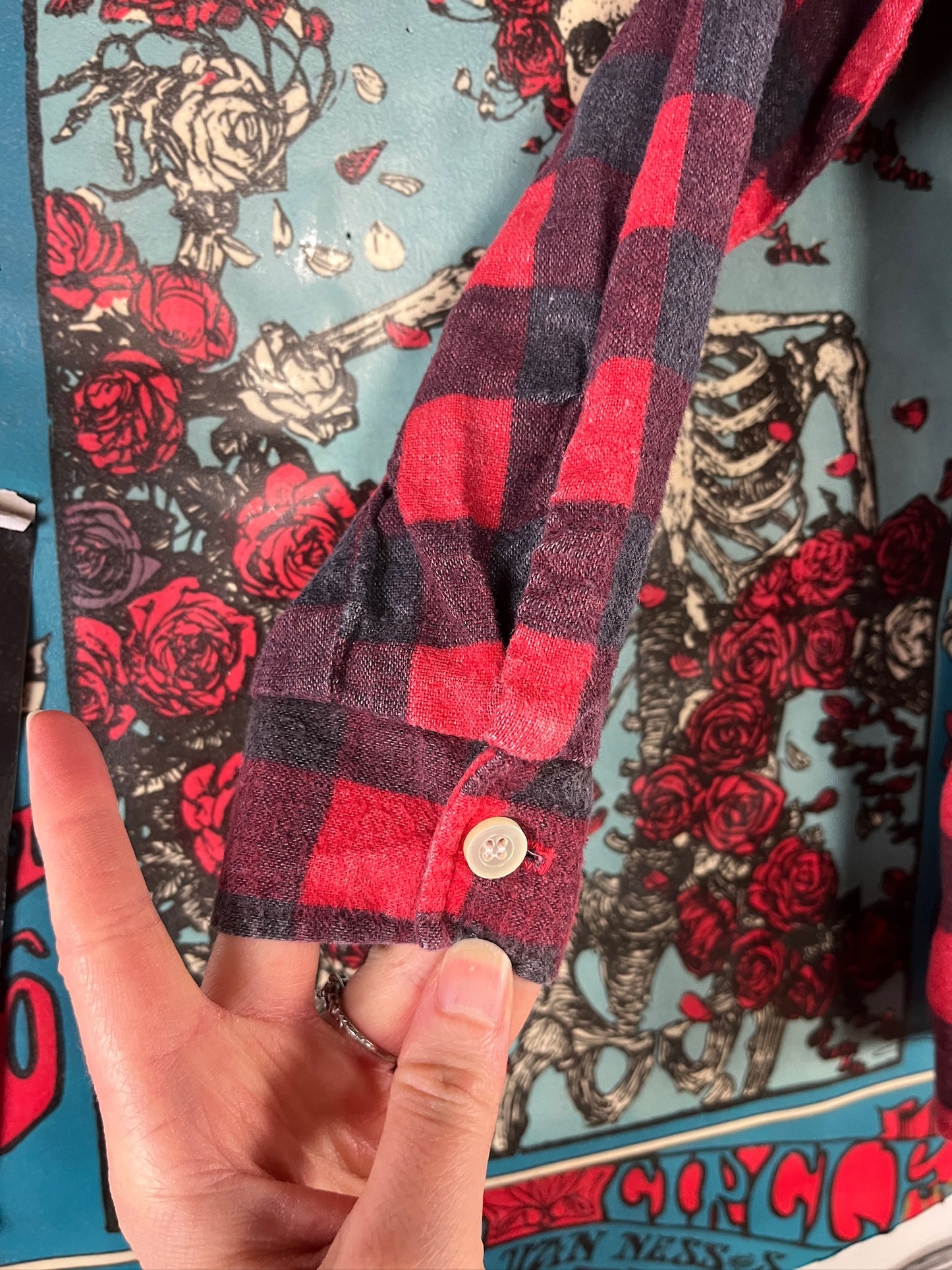 Vintage Toddler Boys 80s Red Buffalo Plaid Flannel Shirt 4T