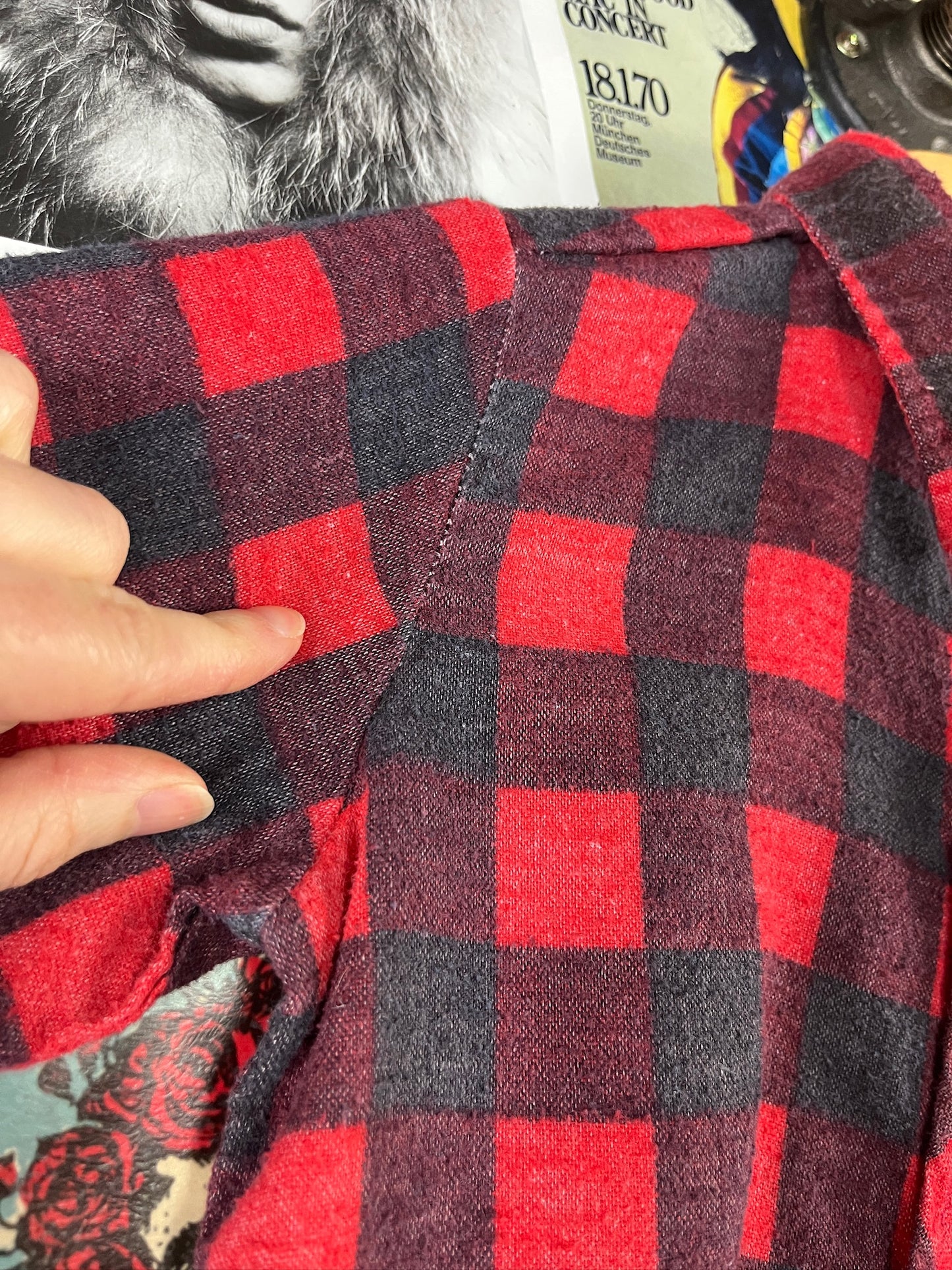 Vintage Toddler Boys 80s Red Buffalo Plaid Flannel Shirt 4T