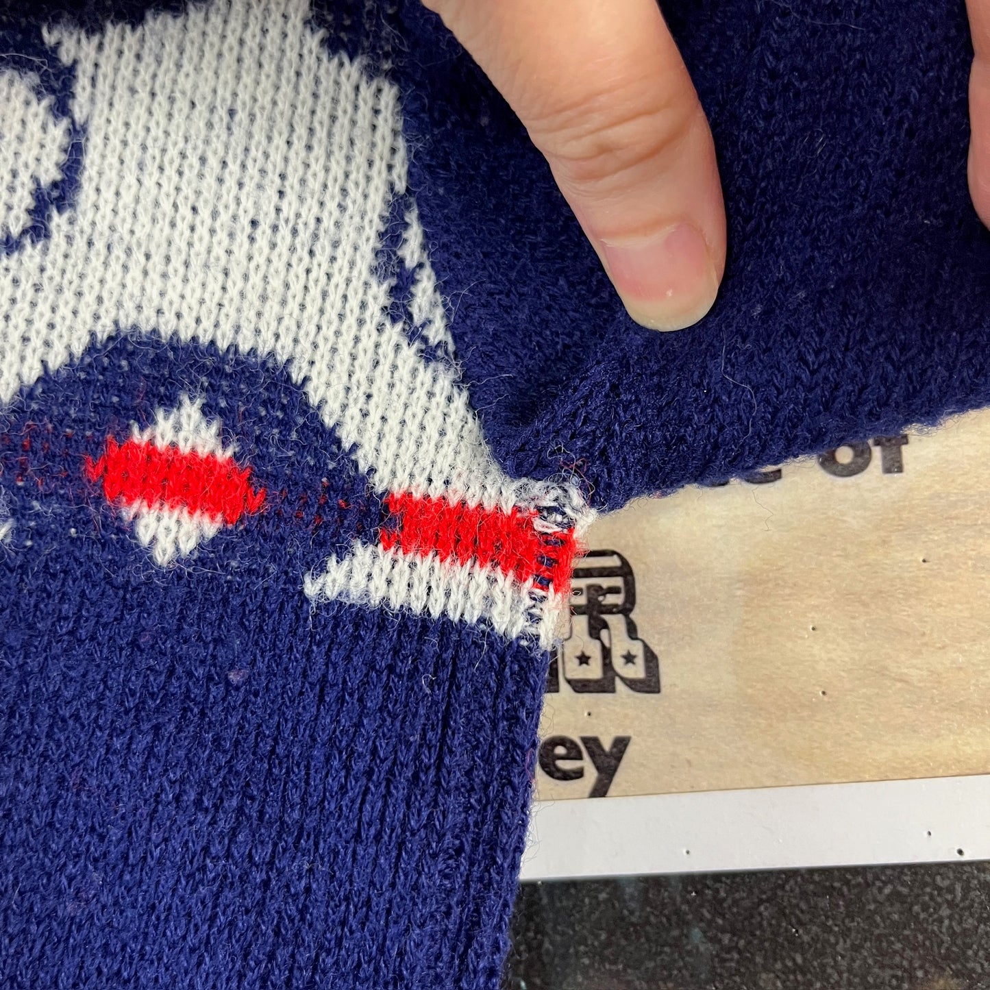 Vintage Kids 60s-70s Disney Mickey Mouse Hooded Knit Sweater 18-24M
