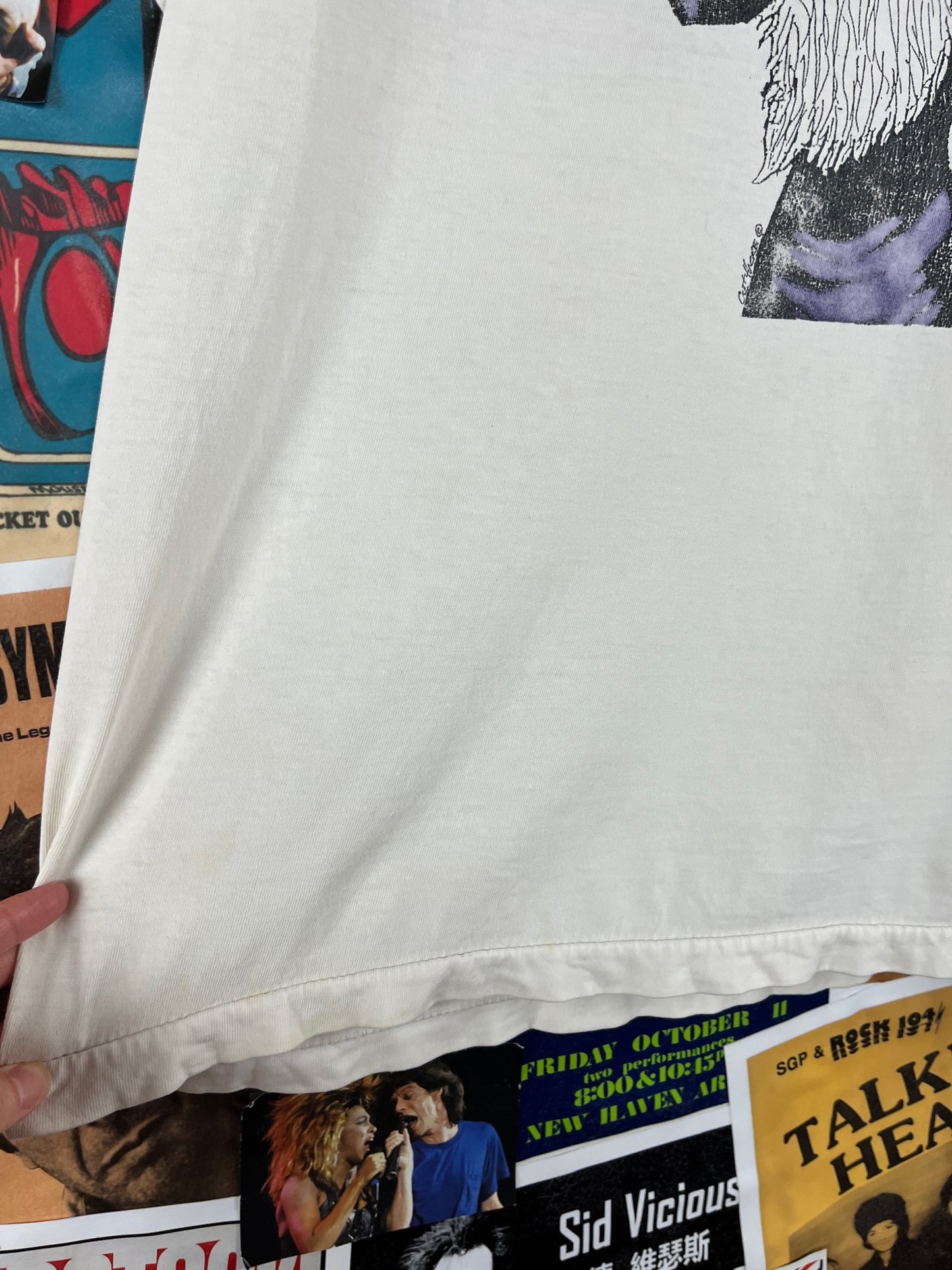 Vintage 90s Funny Turn to Shit Wizard All Cotton Graphic Crewneck Novelty T-Shirt Mens Large