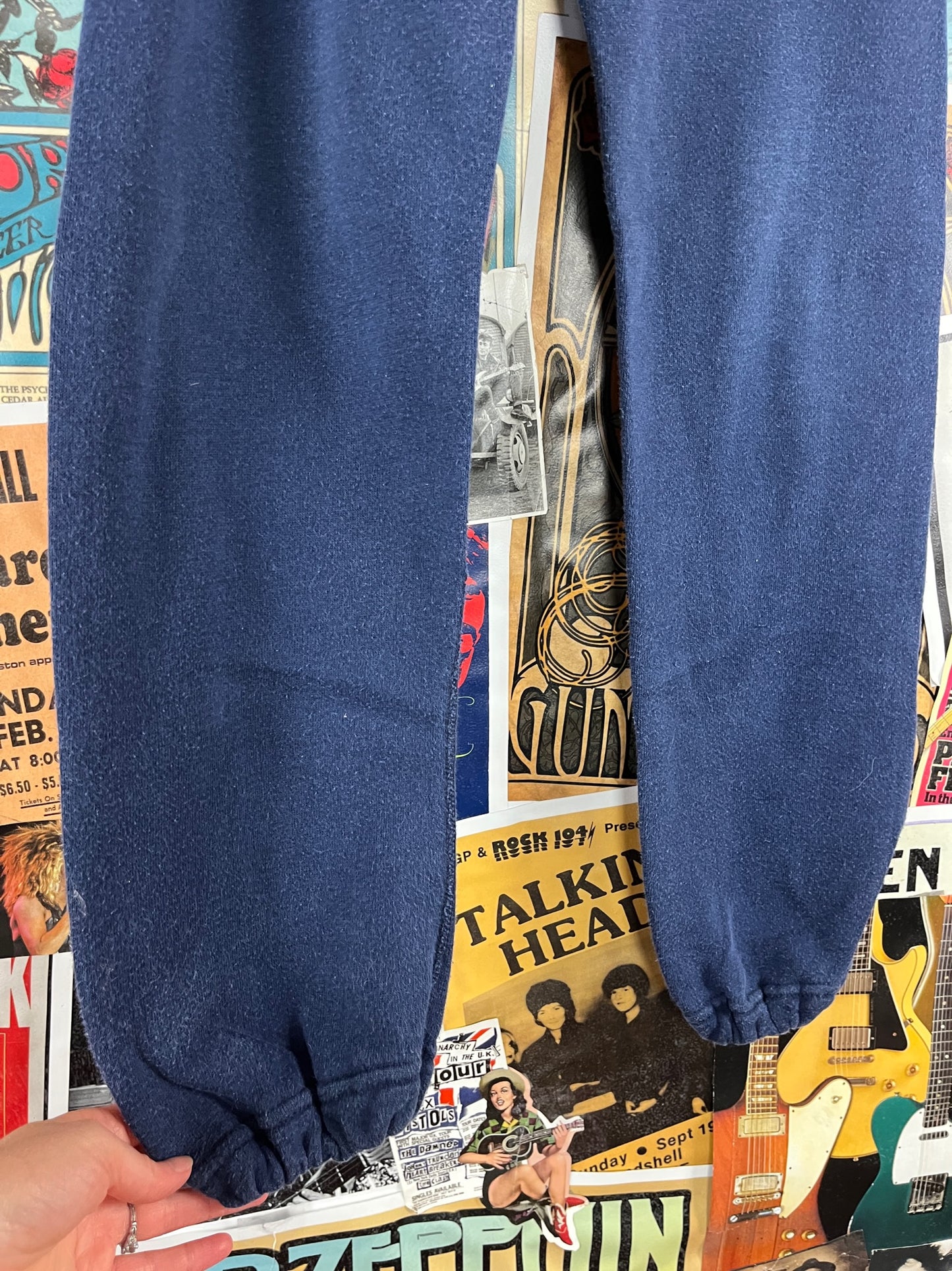 Vintage 70s-80s Mens Navy Blue Discus Athletic USA Sweatpants