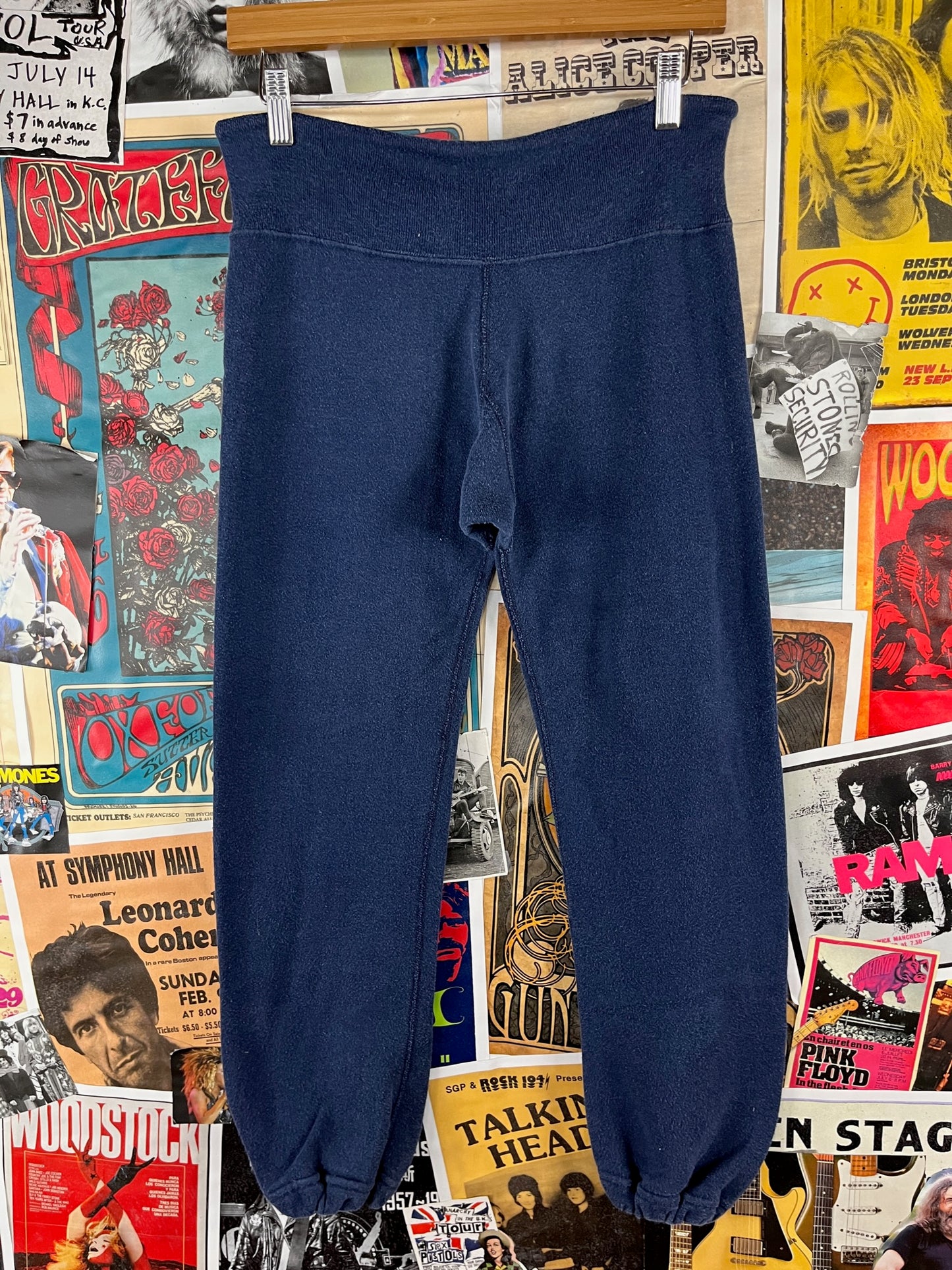 Vintage 70s-80s Mens Navy Blue Discus Athletic USA Sweatpants