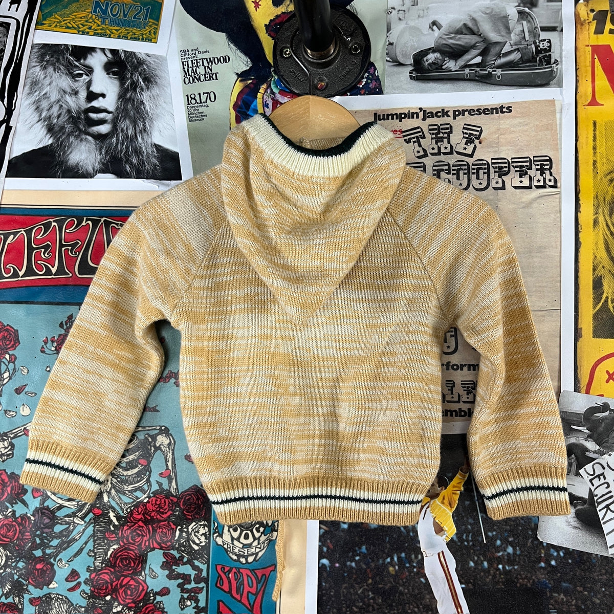Vintage Baby Boy Kids 70s-80s Touchdown Football Hooded Sweater