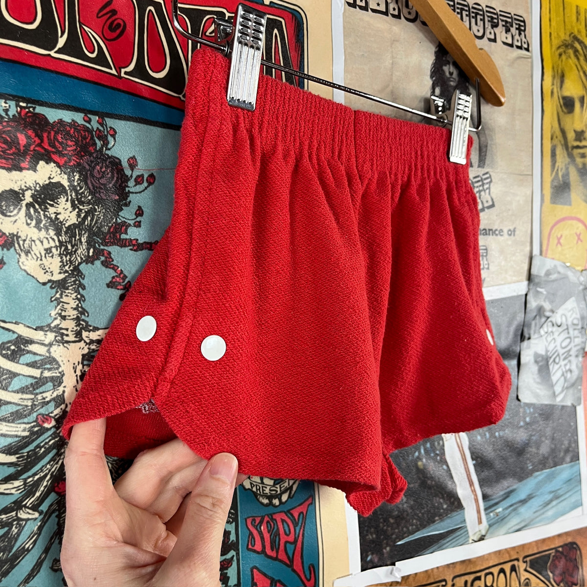 Vintage Toddler 90s Red Christian Dior Elastic Shorts 2T