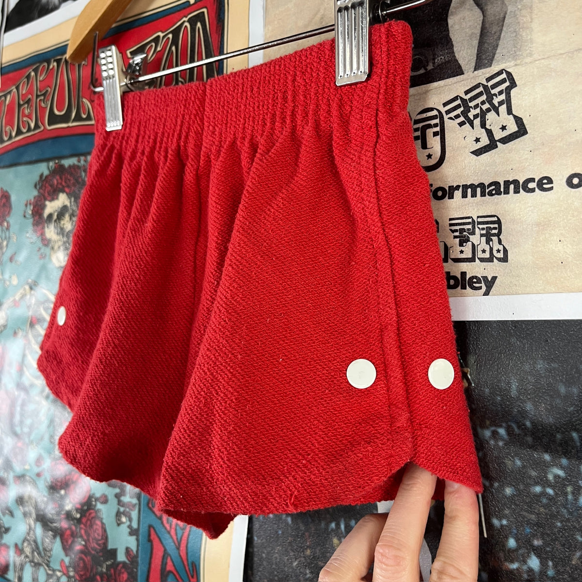 Vintage Toddler 90s Red Christian Dior Elastic Shorts 2T