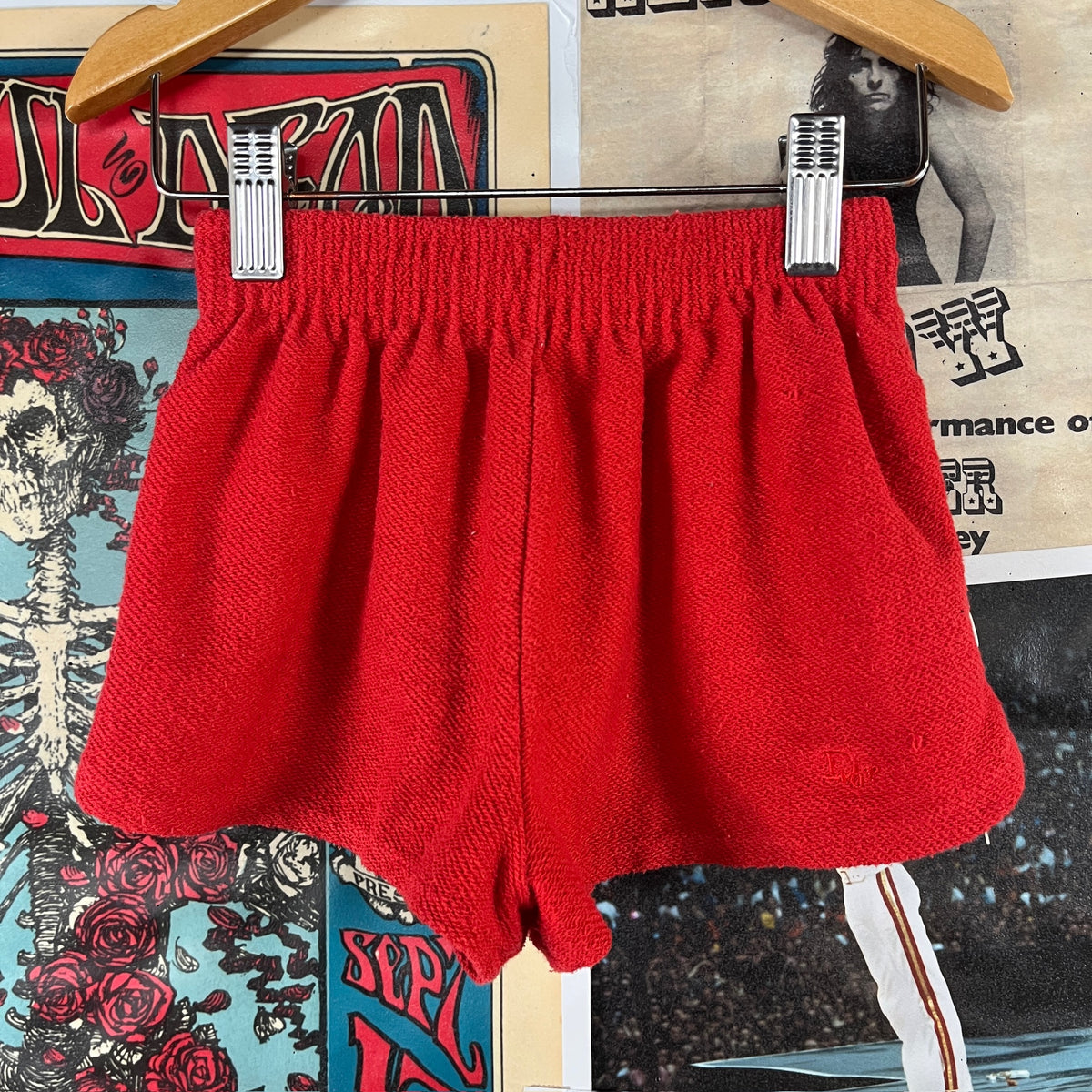 Vintage Toddler 90s Red Christian Dior Elastic Shorts 2T