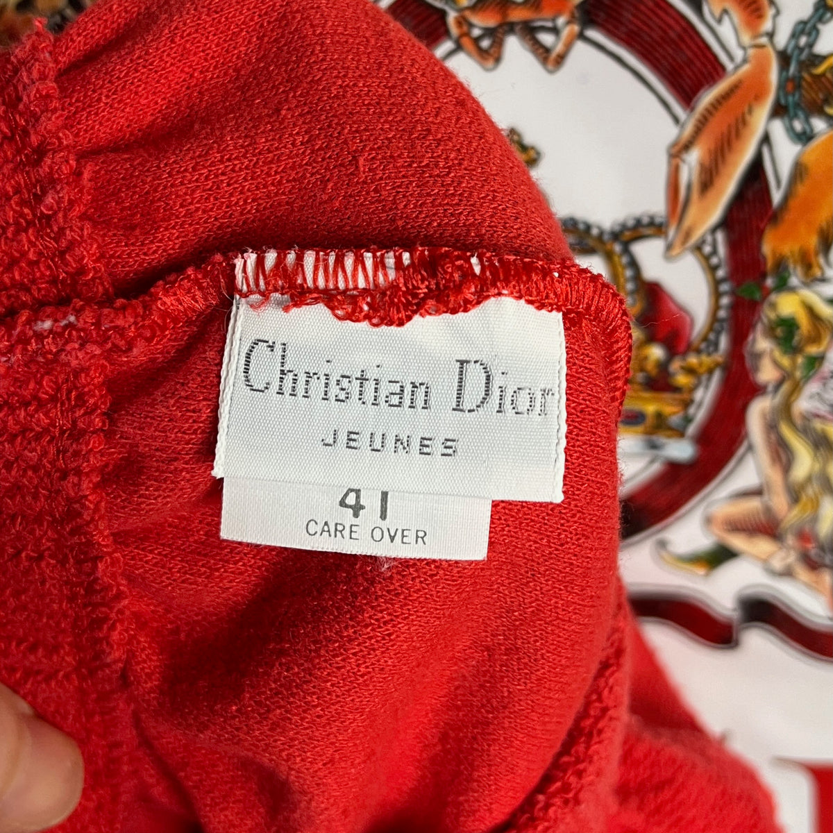 Vintage Toddler 90s Red Christian Dior Elastic Shorts 2T