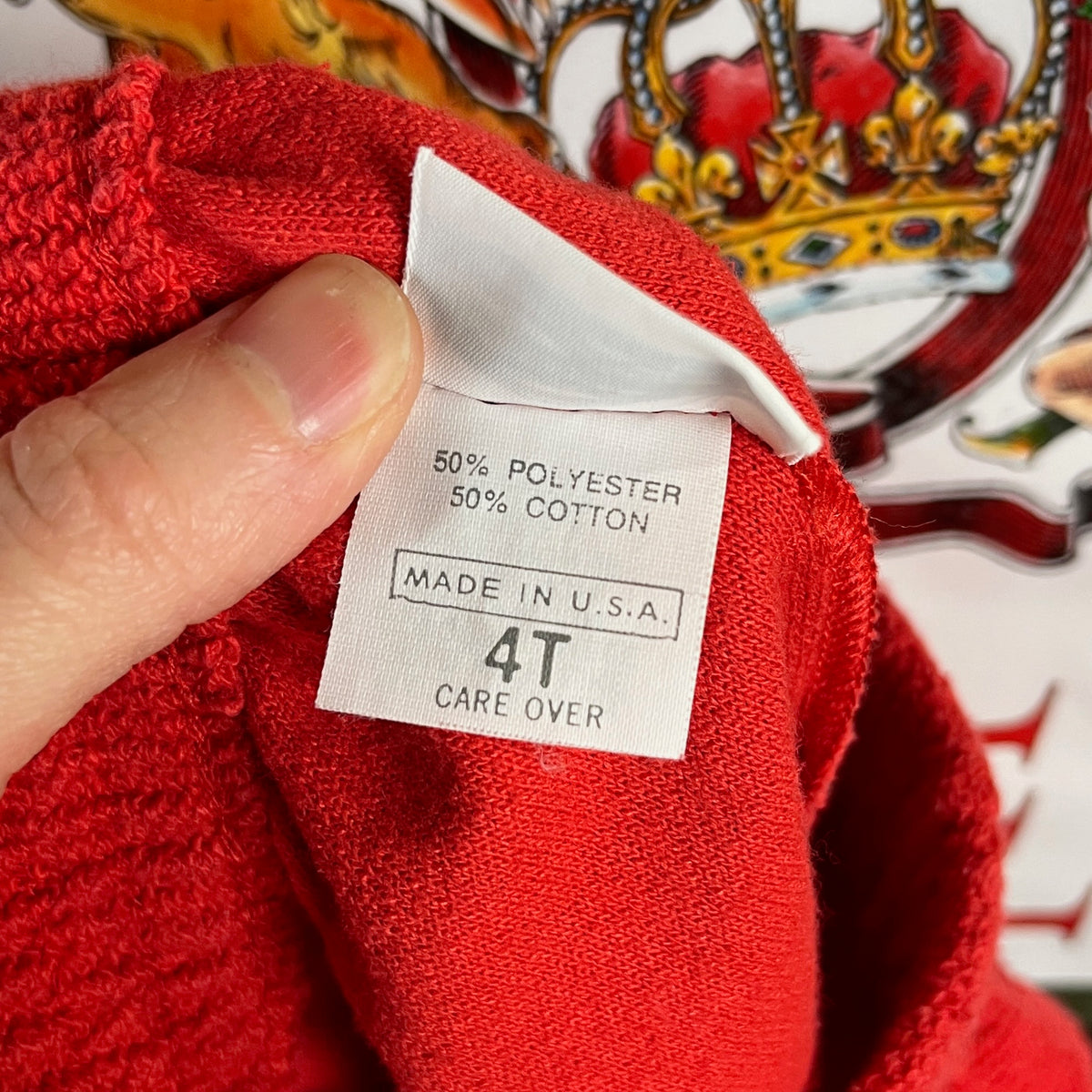 Vintage Toddler 90s Red Christian Dior Elastic Shorts 2T
