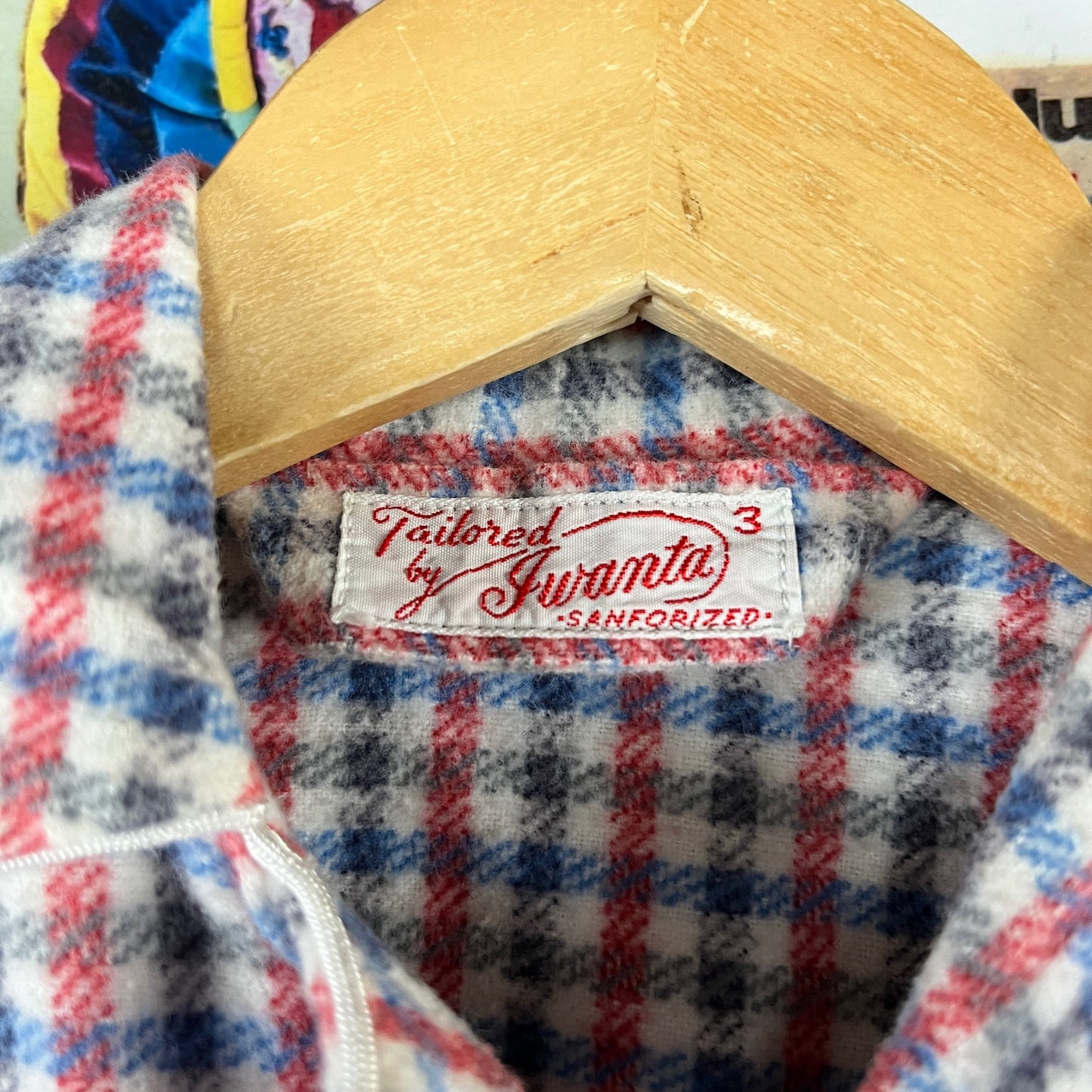 Vintage Toddler Boys Kids Retro 1950s Sanforized Double Breasted Belted Collared Loungewear Bathrobe 3T