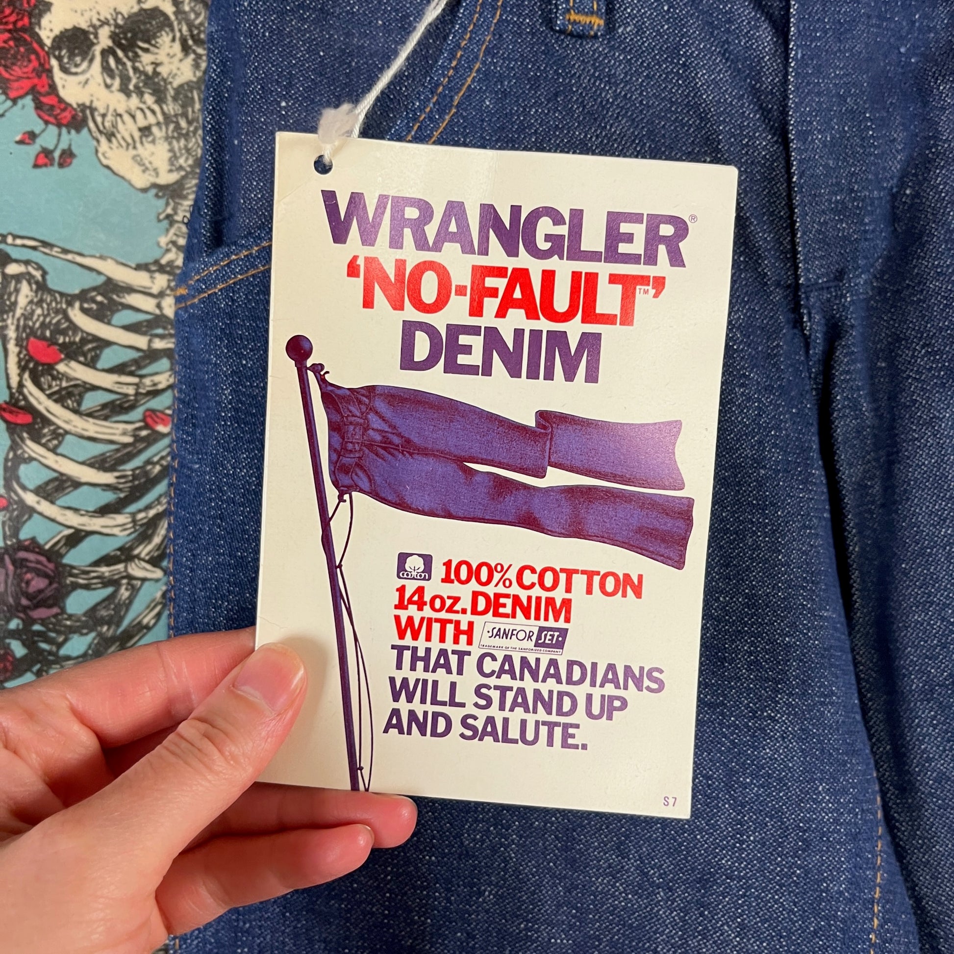 Wrangler 'No-Fault' Denim Tag